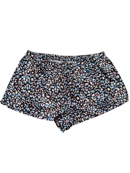 FOREVER21 Women's shorts in black color Ziad Cyan with white
