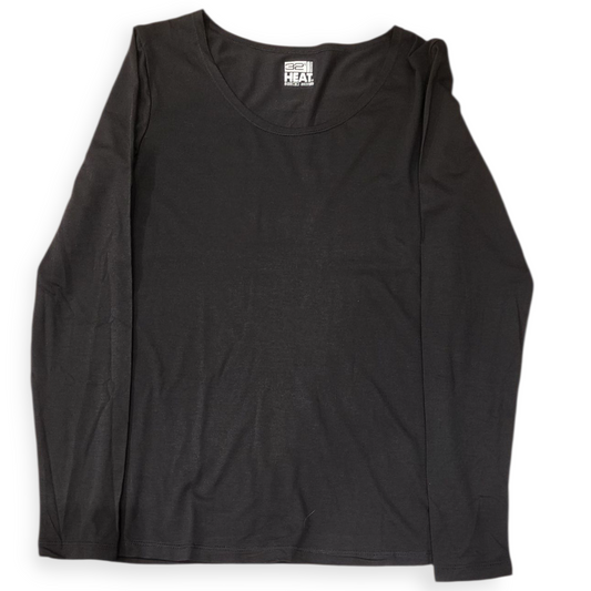 32 DEGREES HEAT WOMEN'S BLACK FULL SLEEVE T SHIRT