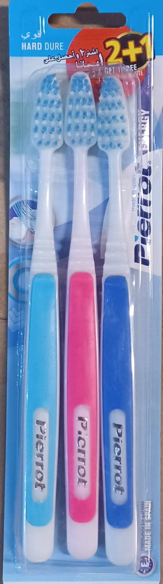 Pierrot Energy Hard Dure Toothbrush – Pack of 3