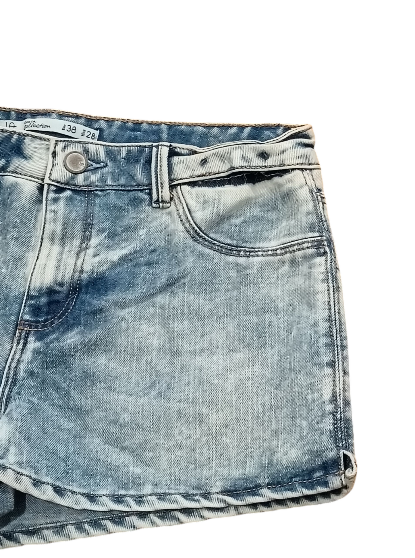 Ift Denim collection Women's Jeans Shorts White Plus Blue