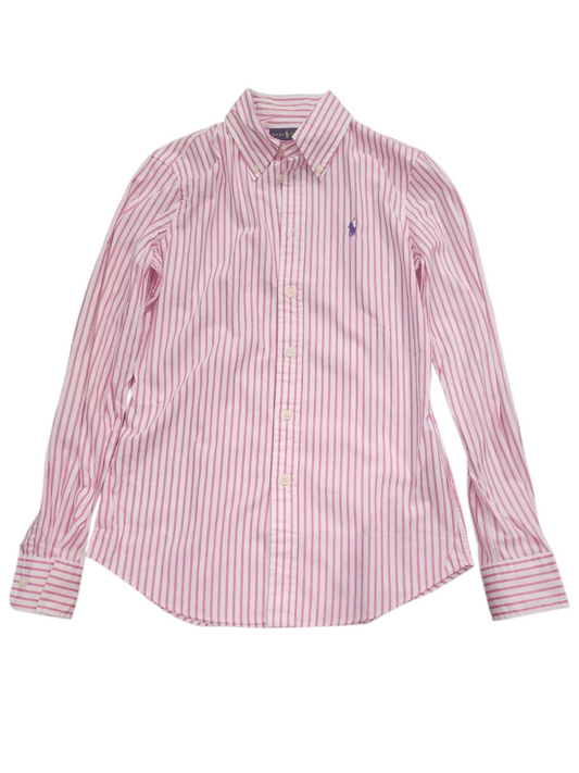 Ralph Lauren Polo white & pink striped women's shirt