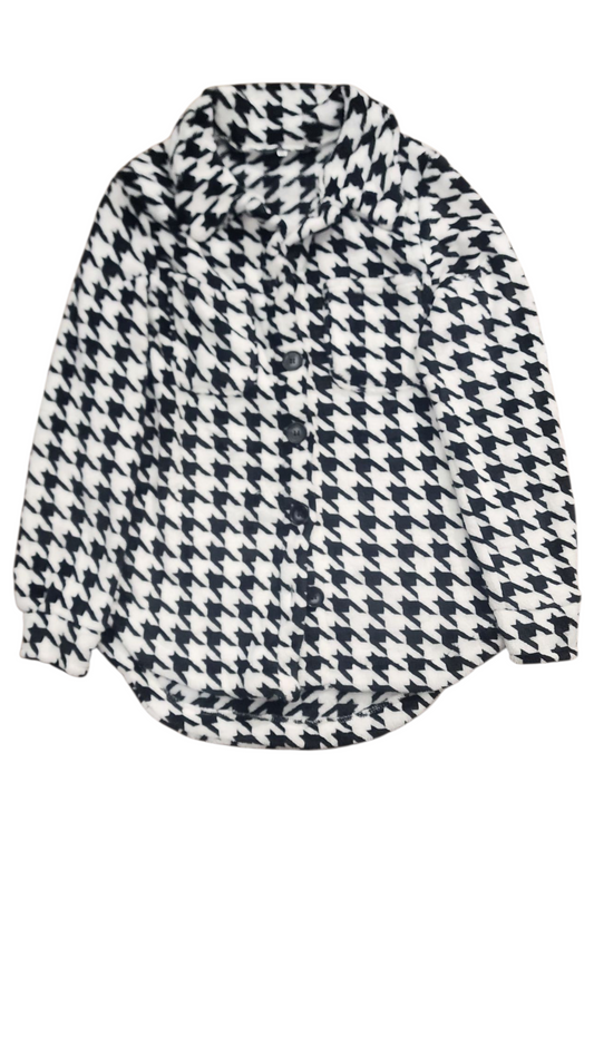 Black and White Fleece Jacket