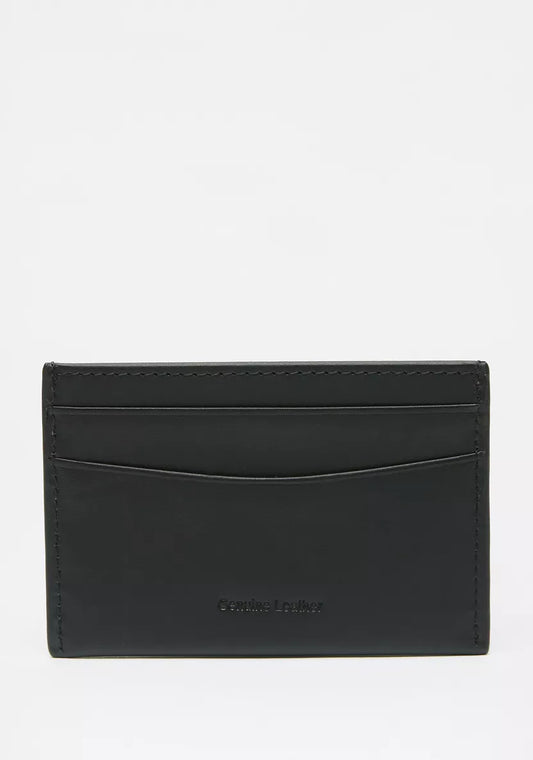 Duchini Black Genuine Leather Card Holder