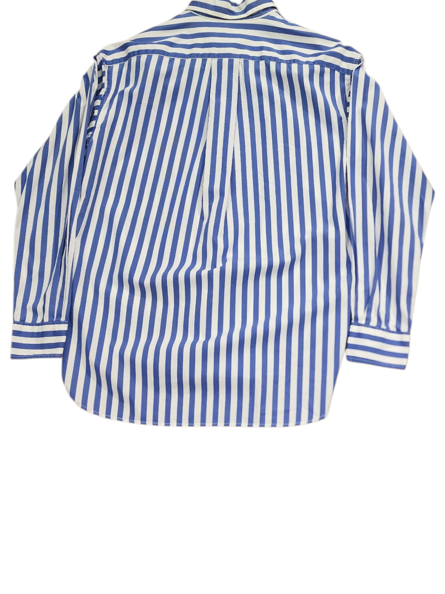 Ralph Lauren blue and white striped women's shirt
