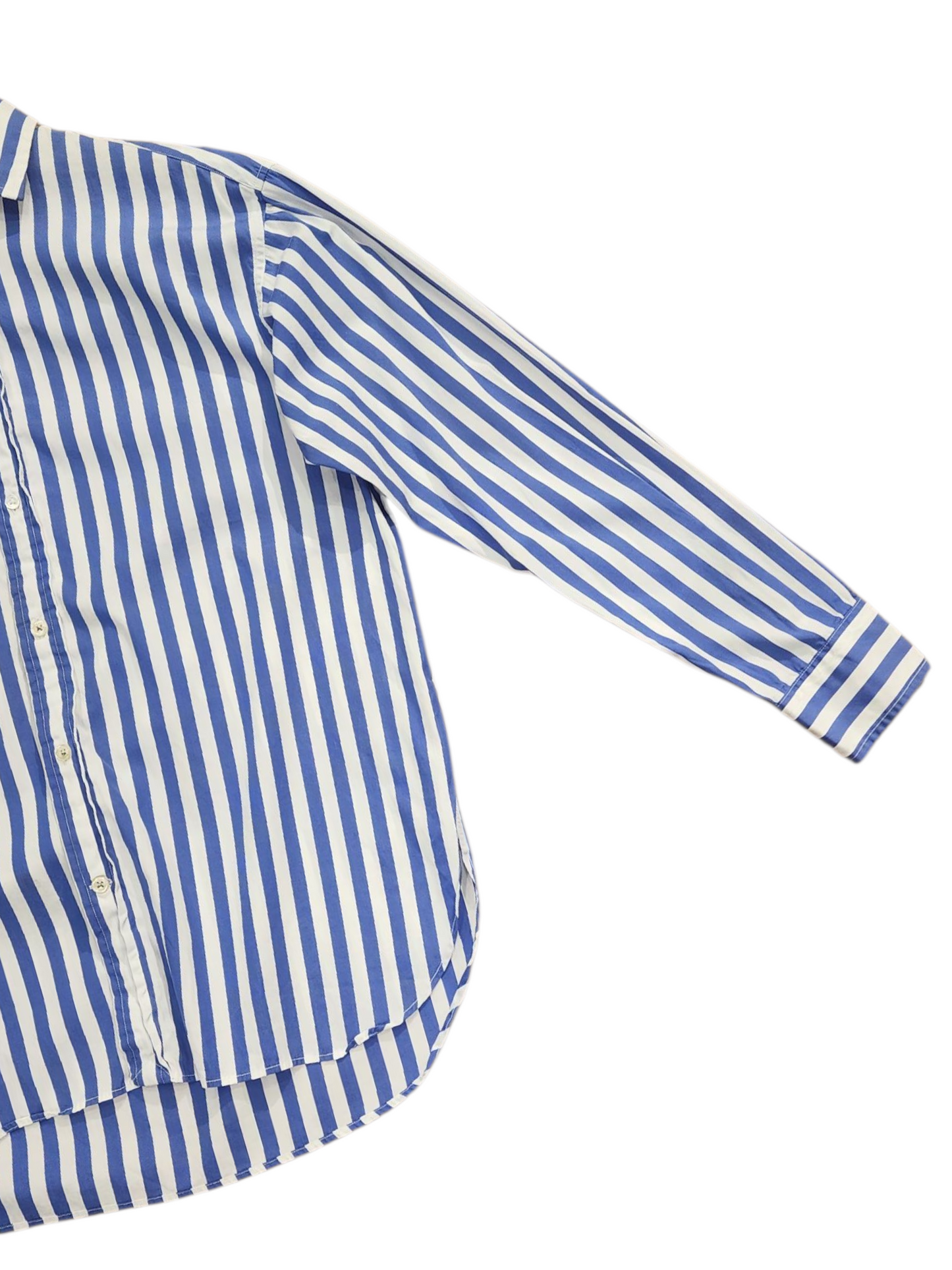 Ralph Lauren blue and white striped women's shirt