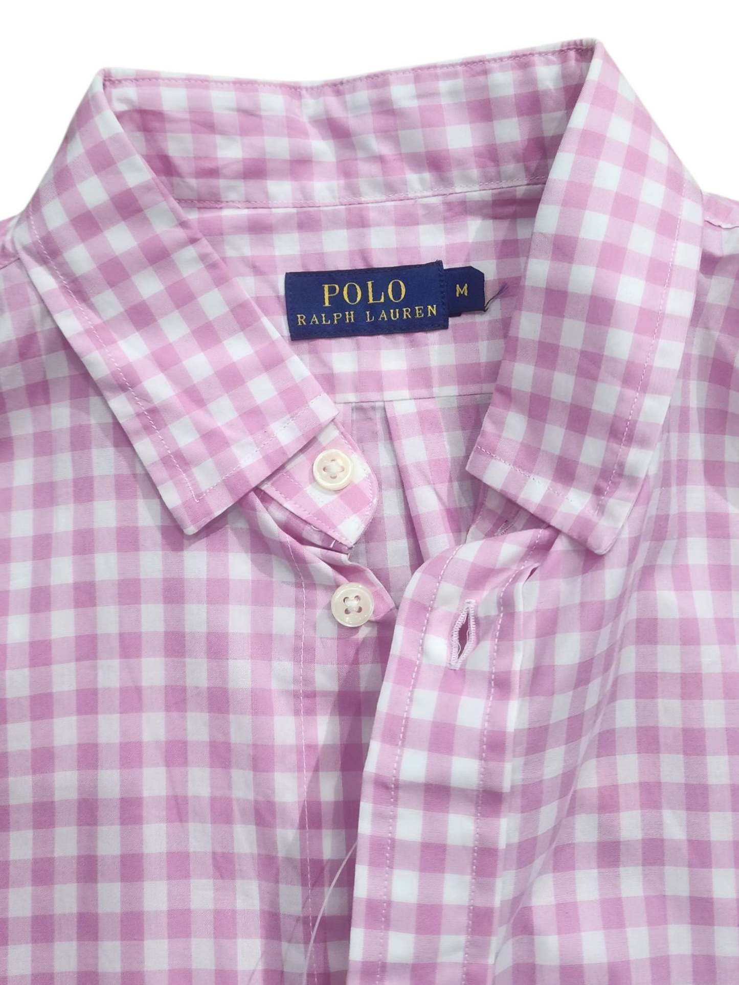 Ralph Lauren Polo Pink and white Checkered Women's full sleeve shirt