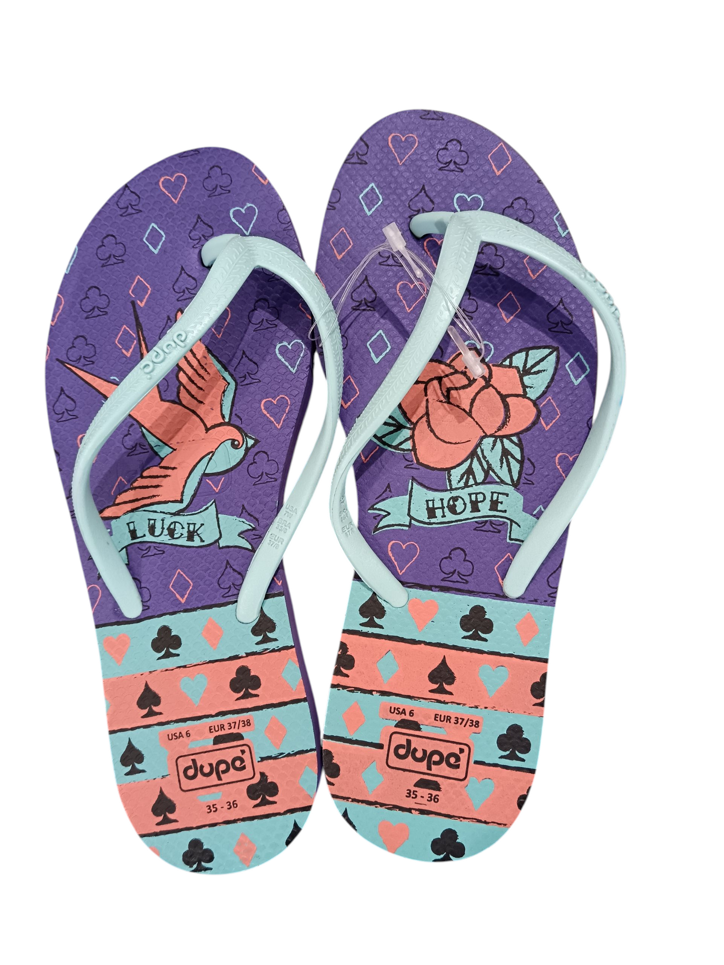 Dupe PURPLE AND LIGHT BLUE WOMEN Slippers