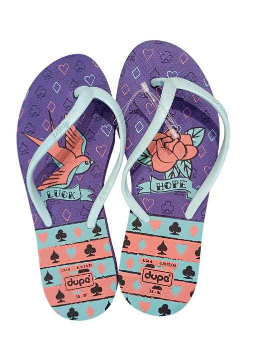 Dupe PURPLE AND LIGHT BLUE WOMEN Slippers
