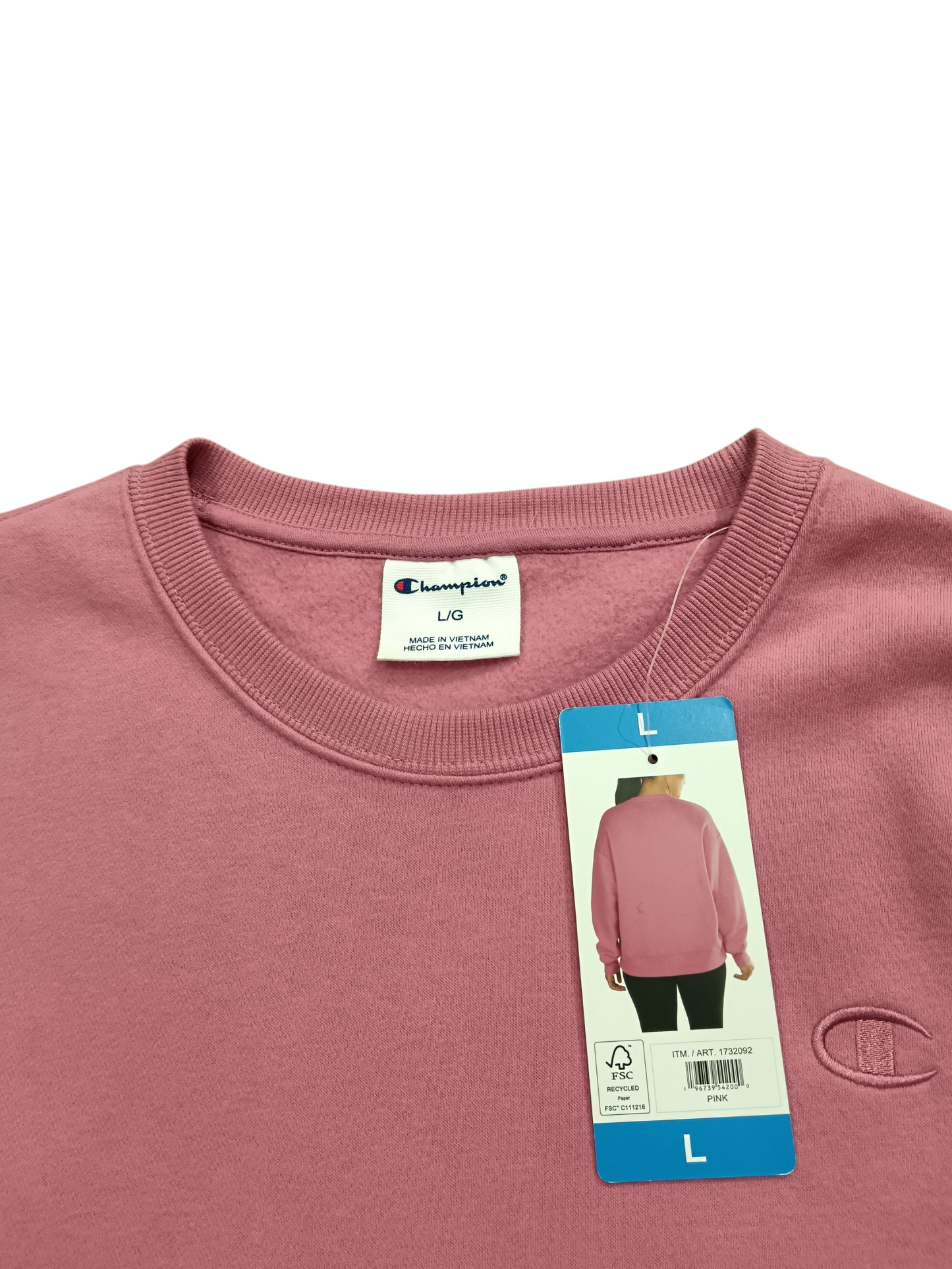 Champion Women's Long Sleeve Pink
