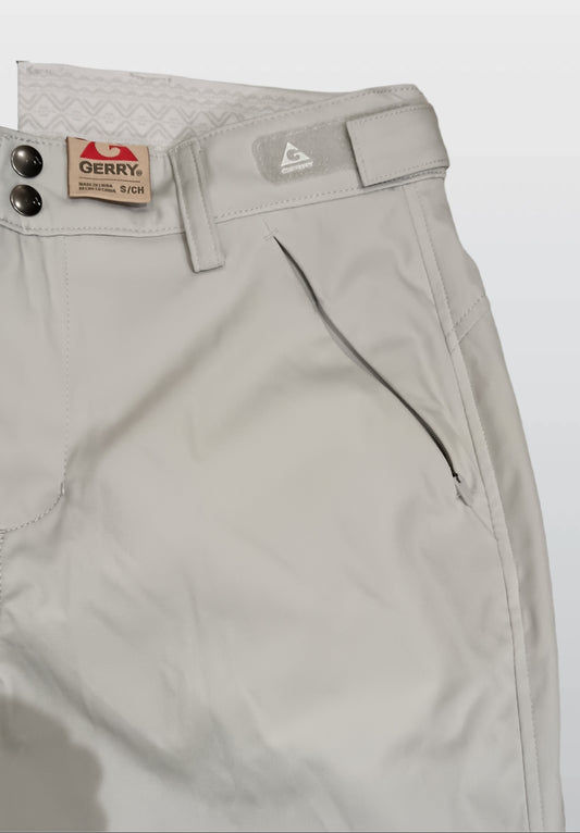 SIZE: S - Gerry Ladies Stretch Snow Pants Fleece-Lined Stretch Gray