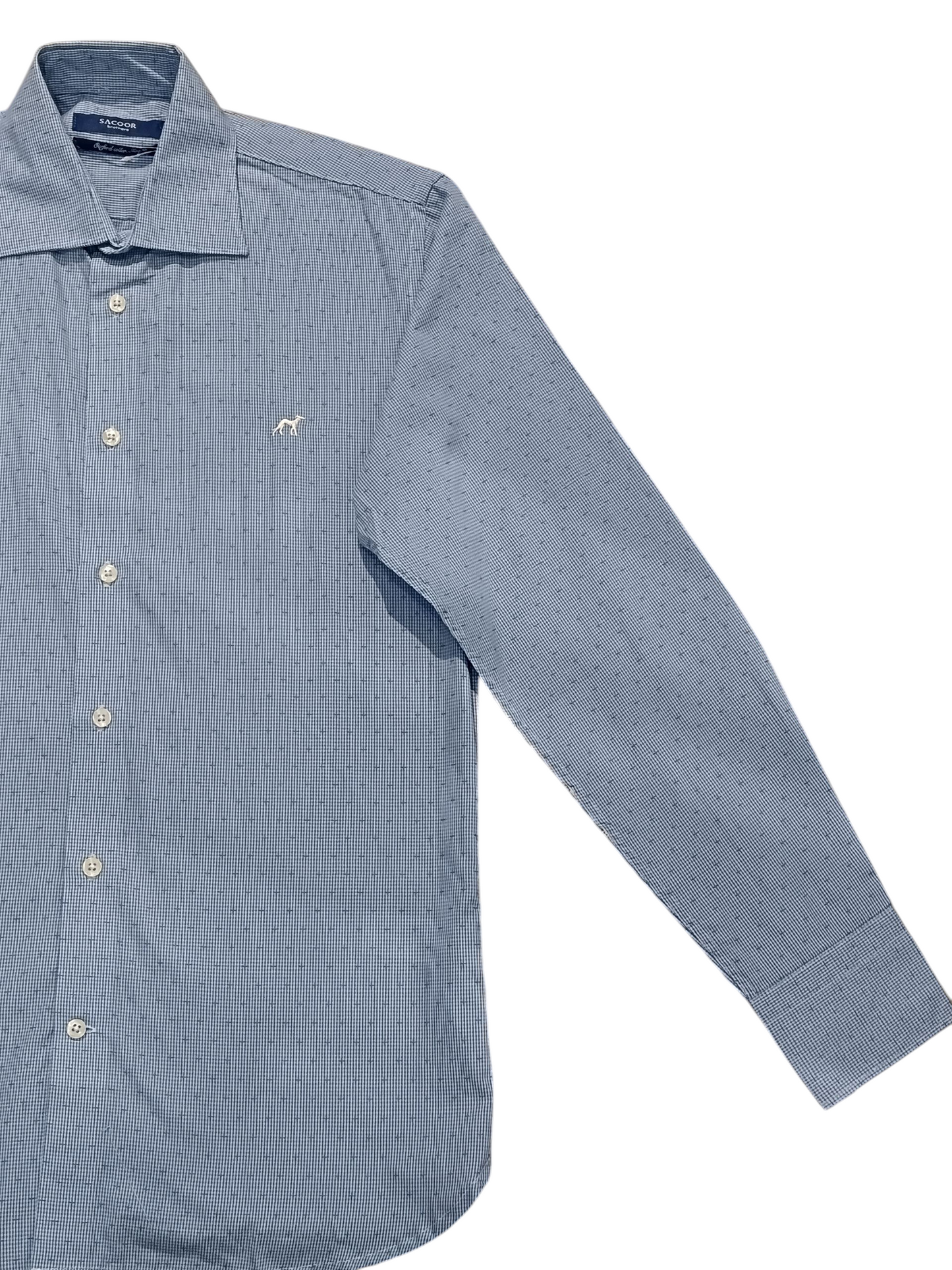 Sacoor Brothers Men's Slim Fit SHIRT BLUE M1