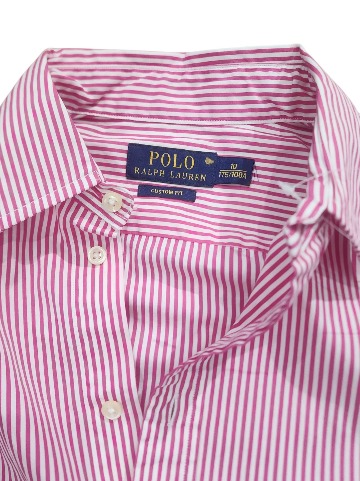 Ralph Lauren Polo Pink and white striped women's shirt