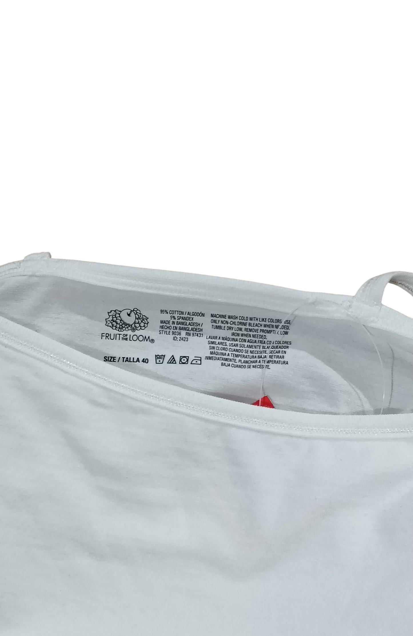 FRUIT LOOM Women's bra white