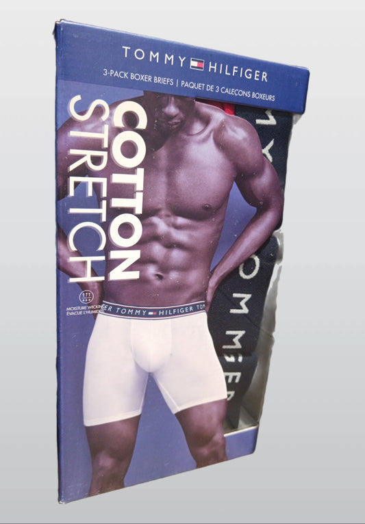 TOMMY HILFIGE 3-PACK BOXER COTTON STRETCH BLUE M1