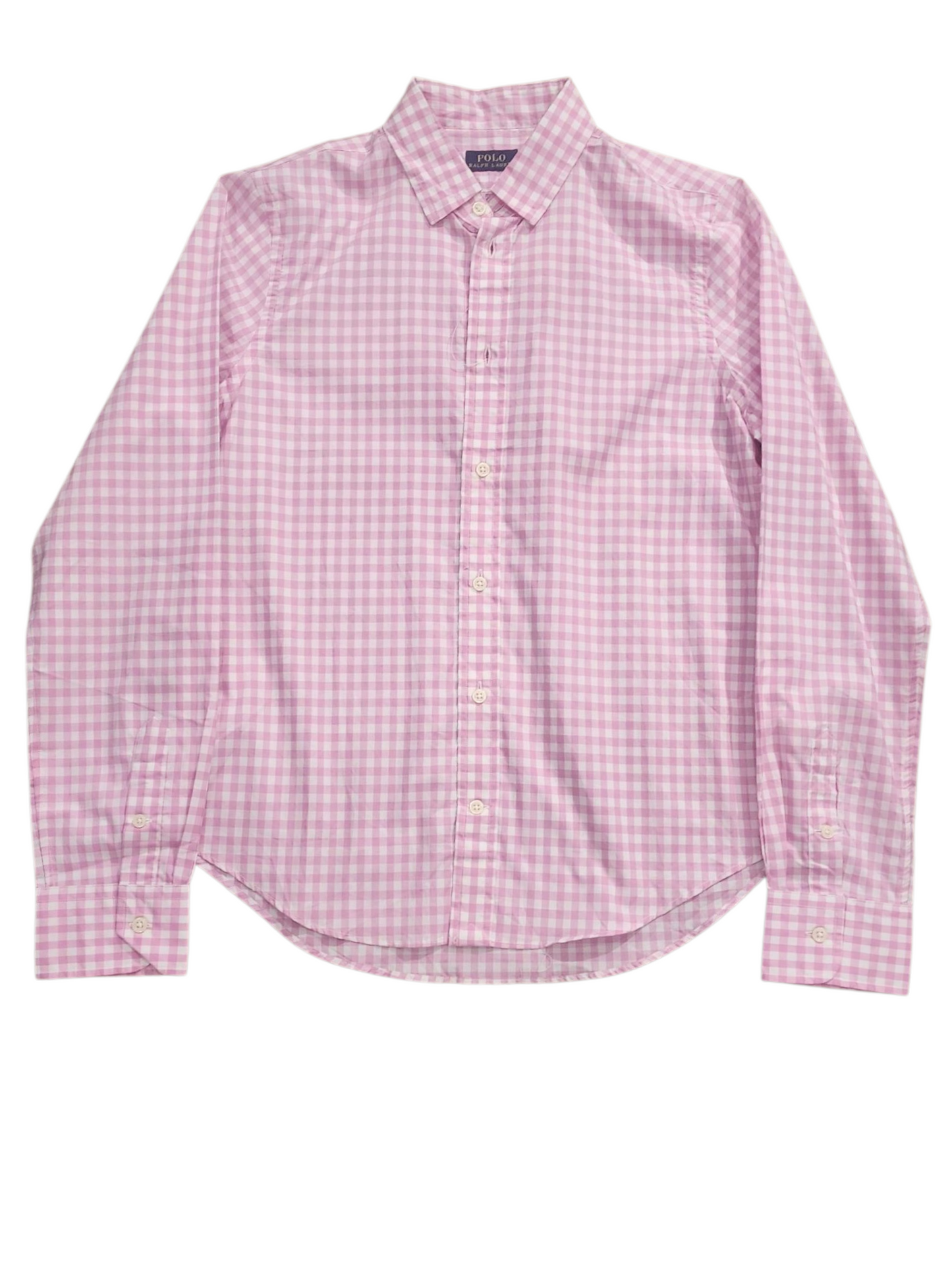 Ralph Lauren Polo Pink and white Checkered Women's full sleeve shirt