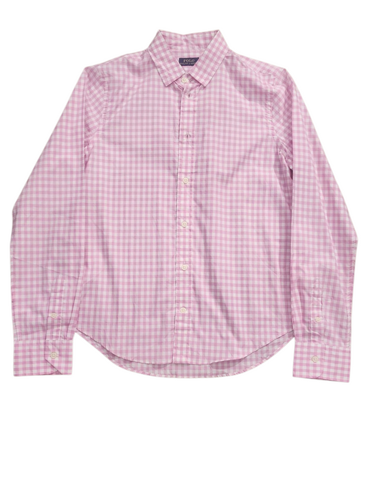 Ralph Lauren Polo Pink and white Checkered Women's full sleeve shirt