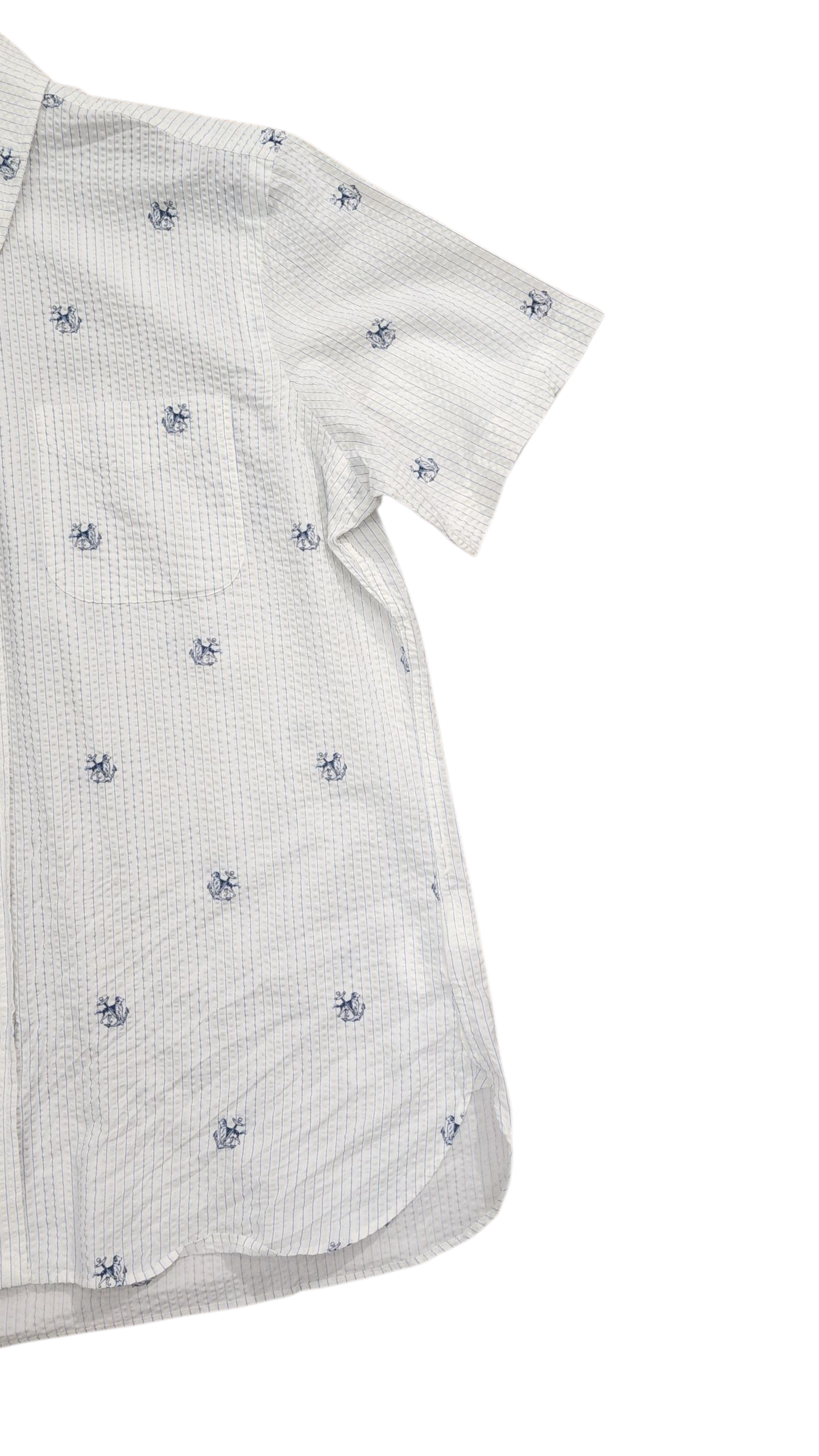 Ralph Lauren Polo white and Bluse printed women's half Sleeve shirt