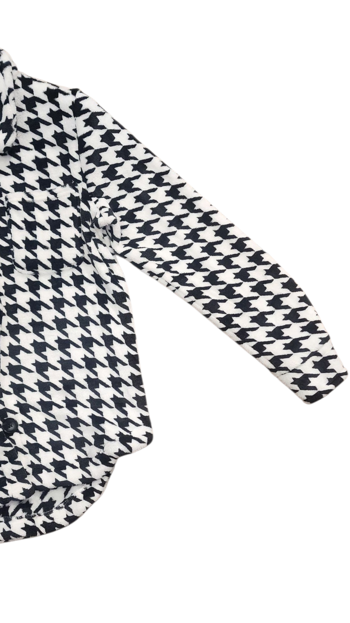 Black and White Fleece Jacket