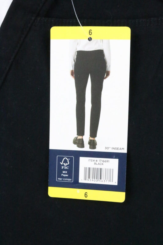 SIZE 28 - Chaps Lady's Trouser Pants Black Khaki the Spirited Tradition YKK Zipper